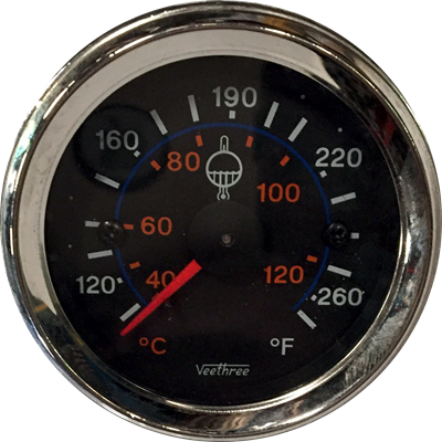 [16057390] MARCADOR TEMPERATURA AGUA MECANICO 96" 2.44M ARO CROMADO