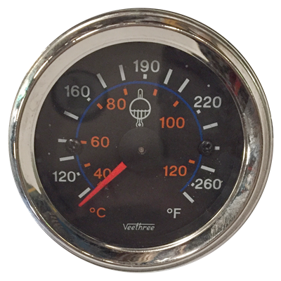 MARCADOR TEMPERATURA AGUA MECANICO 300" 7.63M BARCO ARO CROMADO