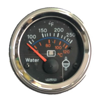 MARCADOR TEMPERATURA AGUA ELECTRICO 12V 40Ø-120Ø CON PILOTO INTELIGENTE AVISA > TEMPERATURA 100°C