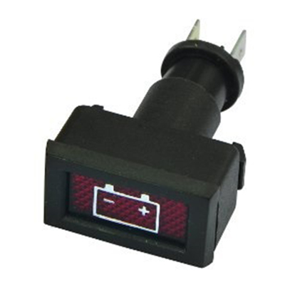 [13IM10535] SWITCH PILOTO INDICADOR CARGA BATERIA LENTE ROJO 12V