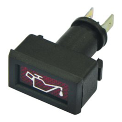 [13IM10544] SWITCH PILOTO INDICADOR NIVEL ACEITE MOTOR LENTE ROJO 12V