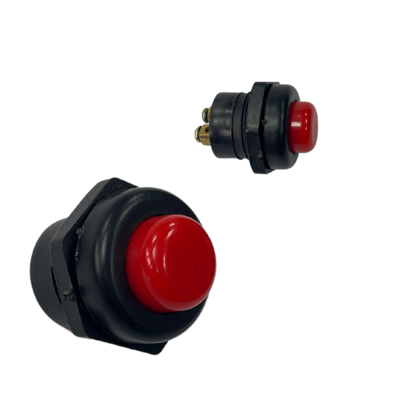 [55WA70296] SWITCH BOTON PULSADOR PITO ROJO 2 TERMINALES
