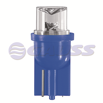 [28GL54] BOMBILLO MINIATURA 158 W2.1X9.5D L102B2 12V LUZ TABLERO INTERIOR BASE AZUL MAXLIGHT 5000MCD STD BLISTER X 2 MOTOCICLETA