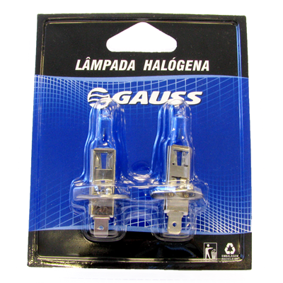 BOMBILLO HALOGENO H1 P14.5S 12V 100W FARO MAXLIGHT 110% MAS LUZ 5000K LUJO DUOPACK 62200CBA GL56