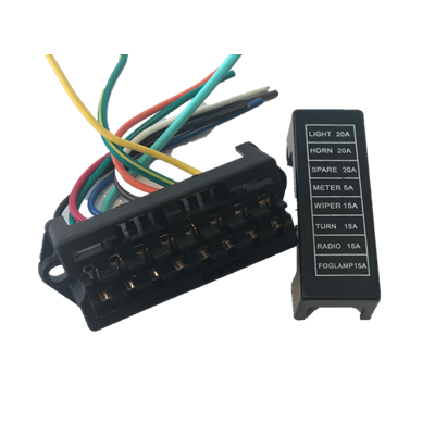 [68WB70009] CONECTOR CAJA PORTA FUSIBLE ATO X 8P CON CABLE