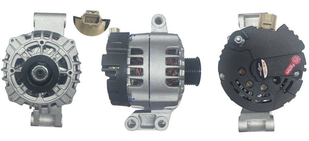 ALTERNADOR FORD FIESTA 1.6L ECOSPORT 1.6L FOCUS 1.6 12V 90AMP 6PK TIPO VALEO 23065N 40182