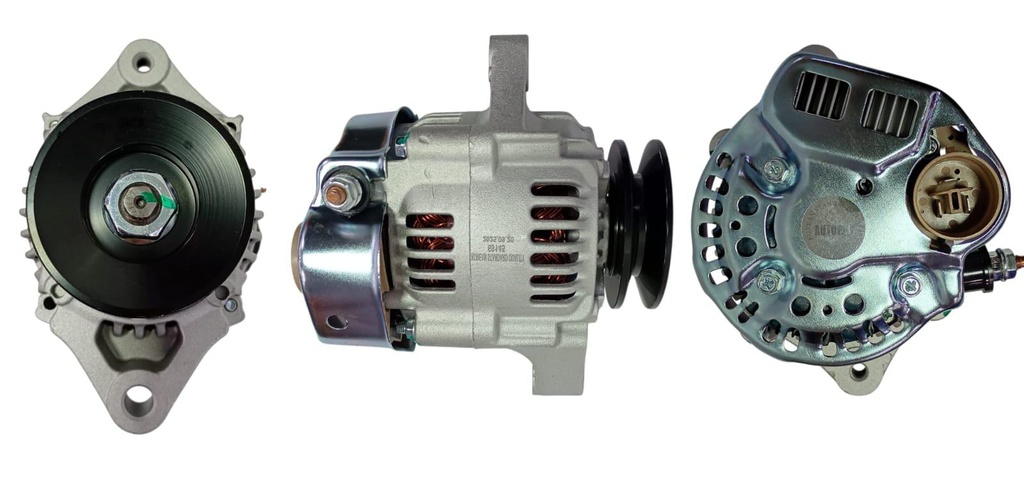 ALTERNADOR MONTACARGAS YALE HYSTER YANMAR 12V 35AMP 2 OREJAS PEQUEÑAS 3PINES P: 1V T:NIPONDENSO V:INT(GA819 GA1251IN254)