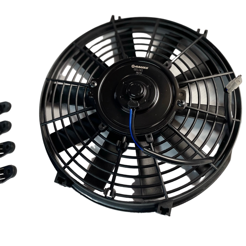 MOTOVENTILADOR UNIVERSALERAL 10" 12V 10ASPAS Ø MOTOR HORARIO P180W ASPIRA Ø HELICE254MM SIN AIRE