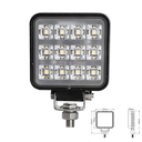 EXPLORADORA LED CUADRADA 900LUMENS 76MM ALTO 95MM X 25MM PROFUNDIDAD 9-32V 12X1W