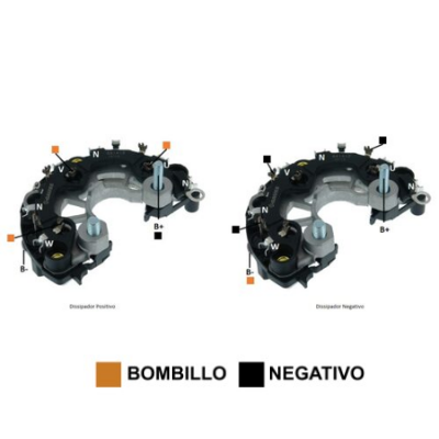 [07GA1434] RECTIFICADOR JOHN DEERE 3520-3522 TRACTORES 7630 7730 7830 7930 8130 8230 8330 TRIANGULAR 200AMP