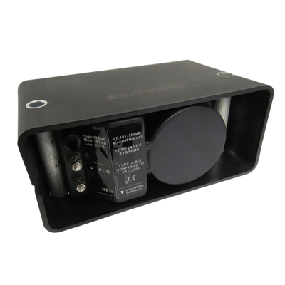 [12GB2093] PITO REVERSA 3 TONOS GRADUABLE PARA MAQUINARIA 12V-36V ALTO:112DB MEDIUM:107DB LOW:97DB