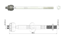 TERMINAL AXIAL FIAT PALIO PALIO WEEKEND 97 SIENA 97 L:280 RC:M14-1 50 RP:M14-1 50 TP: 86N.M MTC:78N.M 