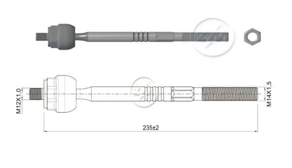 TERMINAL AXIAL CITROEN DS3 