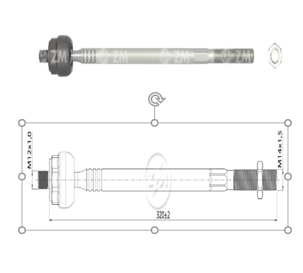 TERMINAL AXIAL RENAULT TWINGO 1993 - 2007 
