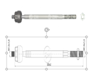TERMINAL AXIAL RENAULT TWINGO 1993 - 2007 