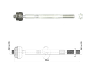 AXIAL DIRECCION VOLKSWAGEN GOL 1.6 2009-2021 VOYAGE 1.6 2013-2023 CROSSFOX 1.6 2011-2018 SAVEIRO 1.6 2016-2025 (ROSCA CABEZA 14 MM) (LARGO 303 MM)