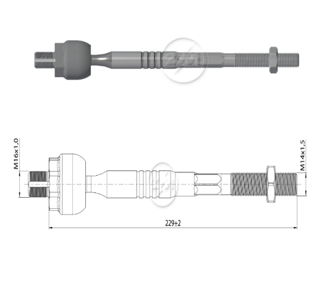 [51ZM-17011412] TERMINAL AXIAL SUZUKI GRAN VITARA XL7 02 07 VITARA 98 04 L:229RC:M16-1 00RP:M14-1 50TP:127N.MTC86N.M 