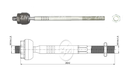 AXIAL DIRECCION FORD ECOSPORT 2.0 2005-2012 (DIRECCION HIDRAULICA) (CORTO 242 MM) 4X4