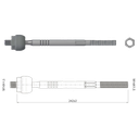 TERMINAL AXIAL FORD ECOSPORT 4X4 04 13 DIRECCION HIDRAULICA DERECHA-IZQUIERDA