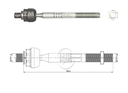 TERMINAL AXIAL HYUNDAI SANTAFE I - II 2005 - 2012 L:199RC:M16-1 50RP:M16-1 50TP:119N.MTC132N.M 