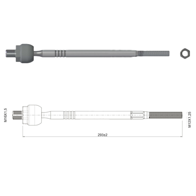 TERMINAL AXIAL KIA PICANTO MORNING PICANTO ION DIRECCION HIDRAULICA DERECHA-IZQUIERDA