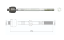 AXIAL DIRECCION AUDI Q7 3.0 2008-2015 VOLKSWAGEN AMAROK 2.0 3.0 V6 2010-2022 TOUAREG V6 3.0 2006-2014