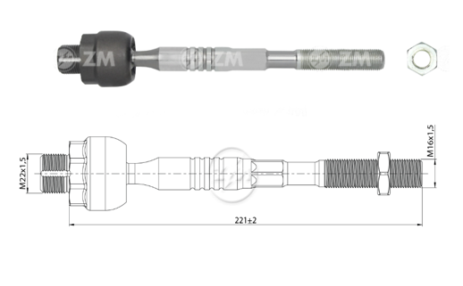 AXIAL DIRECCION FORD EDGE 3.5 2009-2015
