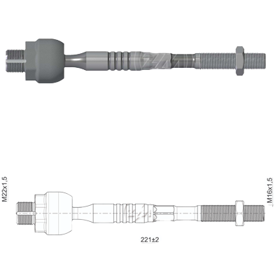 TERMINAL AXIAL FORD EDGE 09-15 MKX 07-15 L:220 RC:M22-1 50 RP:M16-1 50 TP:132N.M MTC:326N.M DERECHA-IZQUIERDA