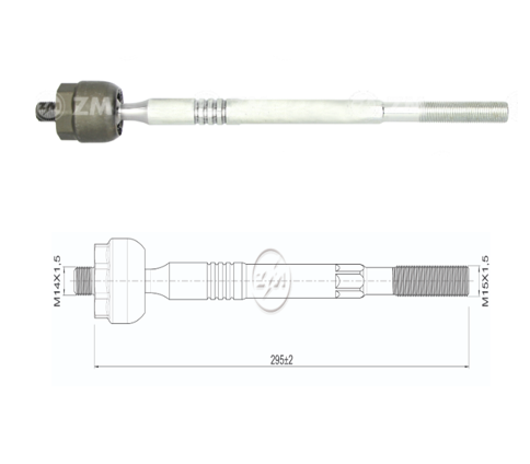 TERMINAL AXIAL TOYOTA HILUX 05 16 FORTUNER 05 15 L:295RC:M14-1 50RP:M15-1 50TP:78N.MTC108N.M 