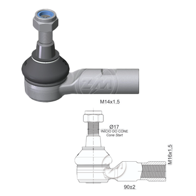 TERMINAL DIRECCION MERCEDES BENZ SPRINTER 3.0 515 2014-2017 VOLKSWAGEN CRAFTER 2.0 DIESEL 2006-2016