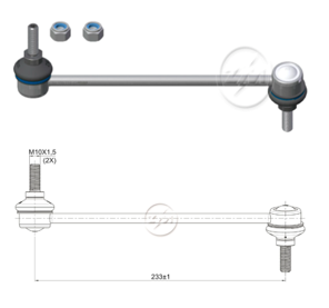 BIELETA BARRA ESTAB. DEL DER HYUNDAI GRAND I10 2013 -LC:233RP:M10-1 50TC46N.M 