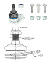 ROTULA SUSPENSION FIAT MOBI 1.0 2017-2025 PALIO 1.4 1.6 1.8 2009-2017 FIAT UNO 1.4 2013-2022 GRAND SIENA 1.6 1.8 2013-2022 (BASTAGO ROSCADO) TNK FA2812