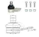 ROTULA INF IZQ FIAT IDEA 07-16 PALIO WEEKEND 09-20 STRADA 09-20 IC:Ø17 0 DM:Ø8 5 ETC:33N.M 
