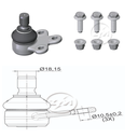 ROTULA SUSPENSION CHEVROLET SONIC 1.6 1.8 2013-2018 TRACKER 1.8 2013-2021 ONIX 1.4 2016-2021 JOY 1.4 2022-2025 COBALT 1.4 1.8 2010-2018 (TRAE 3 TORNILLOS-3 TUERCAS) TNK CVA943