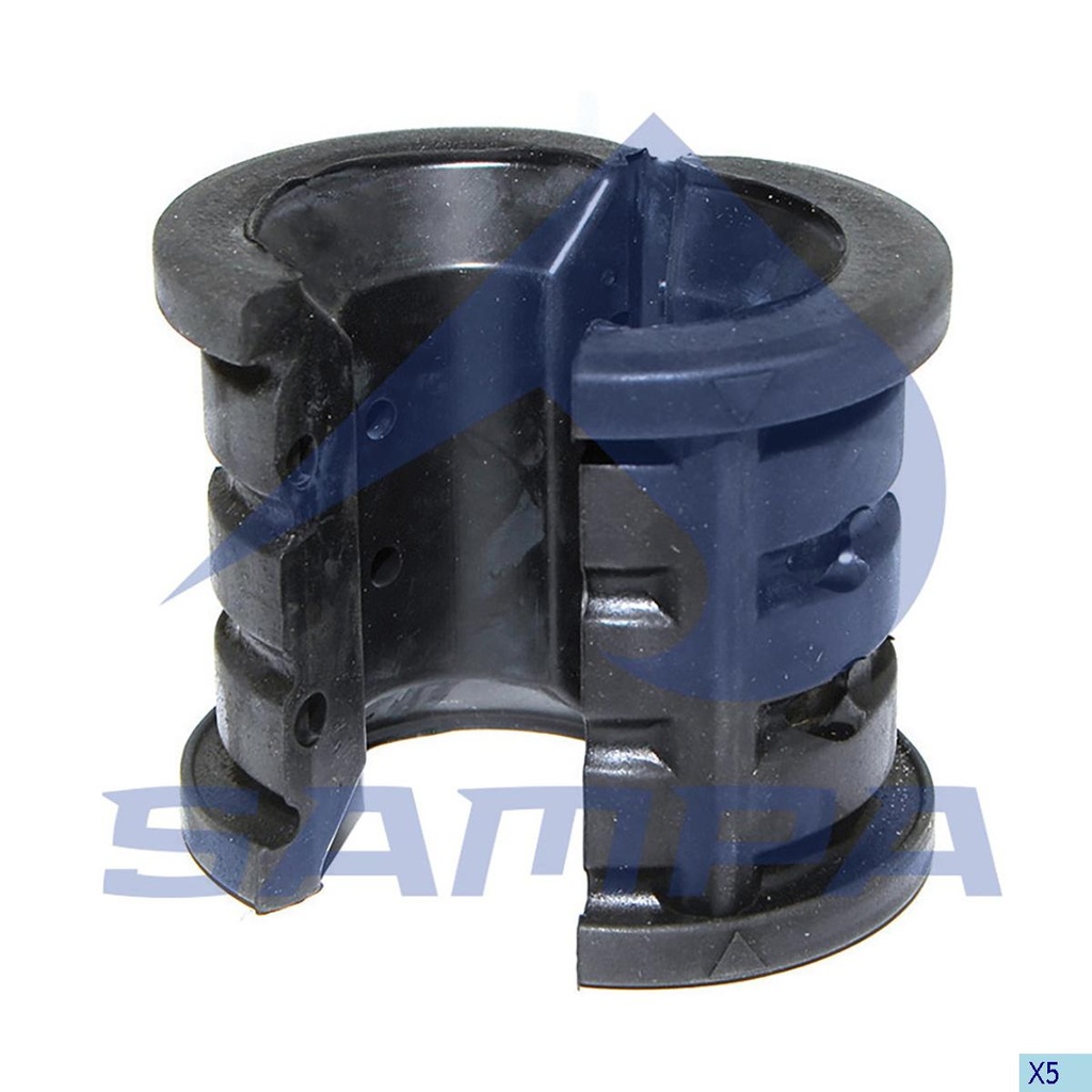 [66034.047] BUJE CAUCHO BARRA ESTABILIZADORA VOLVO BUS B5 B7 B8 B11 B12 D: 40 X 80 X 95MM OEM 20898698