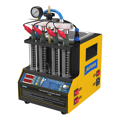 CT160 AUTOOL | LIMPIADOR Y PROBADOR DE INYECTORES PARA VEHÍCULOS Y MOTOS DE 4 PROBETAS CON TINA DE ULTRASONIDO | BANCO DE PRUEBA