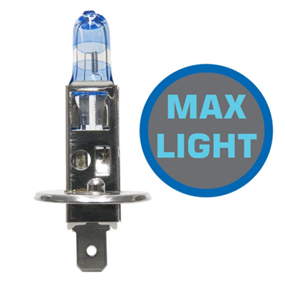 BOMBILLO HALOGENO H1 P14.5S 12V 55W FARO MAXLIGHT PERFORMANCE 110% MAS LUZ 40M20% LUMINOSIDAD LUJO DUOPACK 1987301105 64150NBU