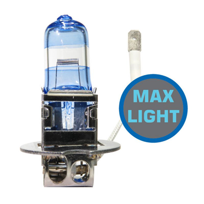 BOMBILLO HALOGENO H3 PK22S 12V 55W FARO MAXLIGHT PERFORMANCE 110% MAS LUZ 40M + 20% LUMINOSIDAD PREMIUM DUOPACK 64151NBU