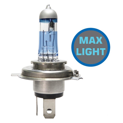 BOMBILLO HALOGENO H4 P43 12V 55/60W FARO MAXLIGHT PERFORMANCE 110% MAS LUZ 40M + 20% LUMINOSIDAD PREMIUM DUOPACK 62193NBU GL59