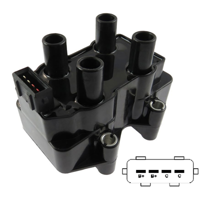 [29GC4004] BOBINA ENCENDIDO PEUGEOT 205 306 CITROEN XSARA SAXO XANTIA 4 P  LEIG003   SD-3074