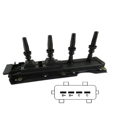 BOBINA ENCENDIDO CITROEN XANTIA X1 PEUGEOT 306 1.8L 97 01 307 2.0L 407 2.2 INDUCTIVA 4 P