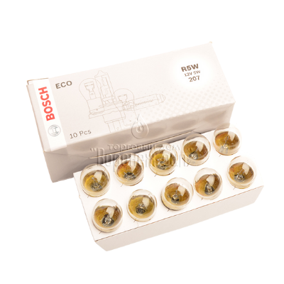 BOMBILLO INCANDESCENTE 5007 R5W BA15S 12V 5W B6  X UNIDAD EMPAQUE CAJA X 10