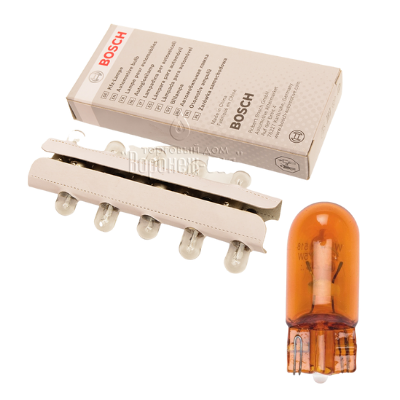 BOMBILLO MINIATURA 158 W2.1X9.5D 12V 5W LUZ TABLERO INTERIOR MATRICULA AMBAR STD CAJA X 10 2825 GL2827 12396 MOTOCICLETA