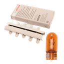 BOMBILLO INCANDESCENTE 2827NA WY5W W2.1X9.5D 12V T3.25 AMBAR NATURAL EMPAQUE CAJA X 10