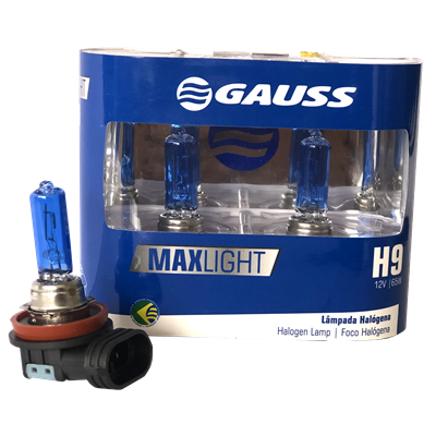 BOMBILLO HALOGENO H9 PGJ19-5 12V 65W FARO MAXLIGHT 110% MAS LUZ 5000K PREMIUM DUOPACK 64213CBA