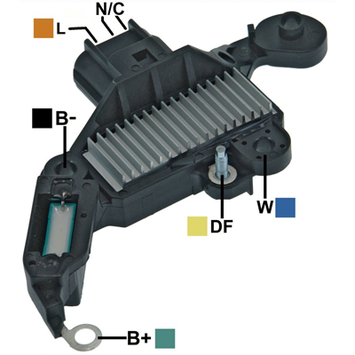 [07GA350] REGULADOR FORD FIESTA ECOSPORT 12 CONECTOR HORIZONTAL 3 L-N C-N C TIPO VISTEON (GA1890-GA1891)