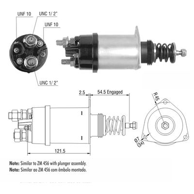 AUTOMATICO 42MT 12V COMPLETO C EMBOLO 3 TORNILLOS