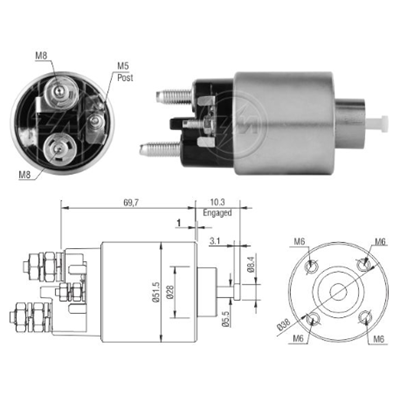 AUTOMATICO CITROEN C1 C2 C3 C4 XSARA PEUGEOT 2008 206 207 307 12V