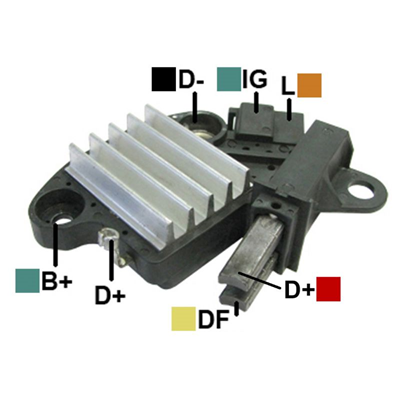 [07GA603] REGULADOR CHERY QQ 3 > 2015 12 2 CONEXIONES IG-L TIPO CHERY (GA1603)