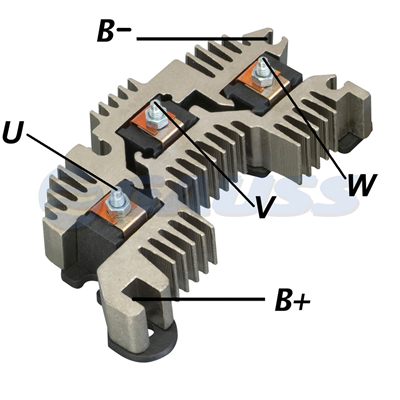 [07GA1802] RECTIFICADOR P900 KODIAK 120AMP 6X50A AVALANCHE (ZENER) (GA408) TIPO DELCO